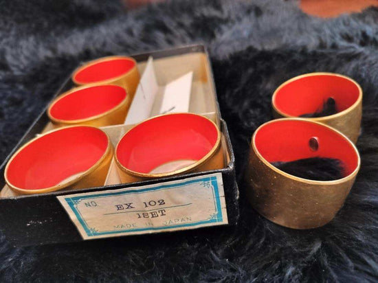 Japanese Napkin Ring Set 1960&