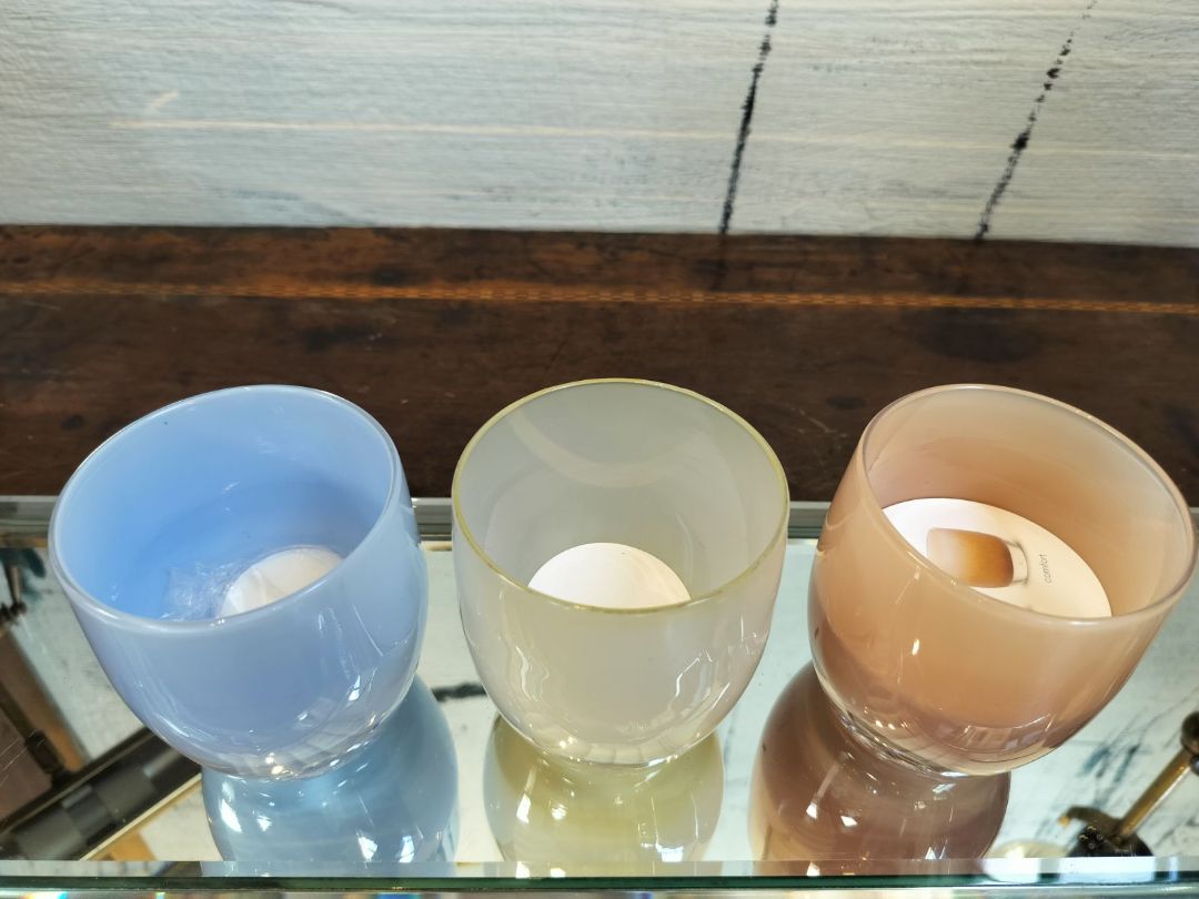 Handblown Glassybaby Candle Holder. Made in USA.