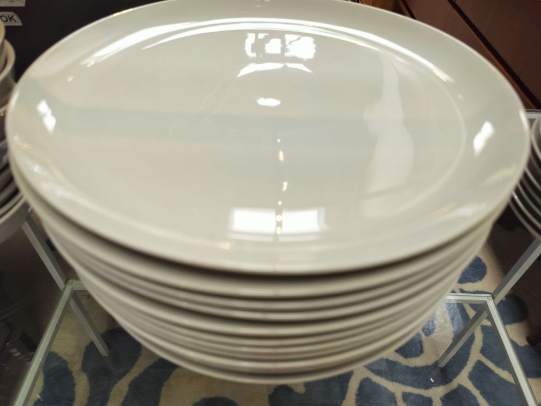 Vintage German Schonwald Porcelain White Dinner Plates EACH