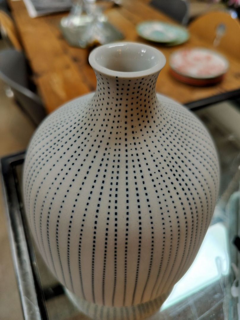 MCM Handmade Bud Vase with Dot Design