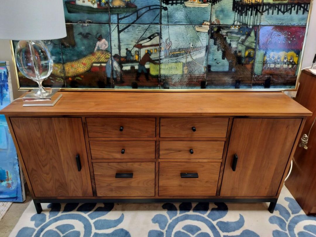 Room &amp; Board Linear Collection Walnut Credenza