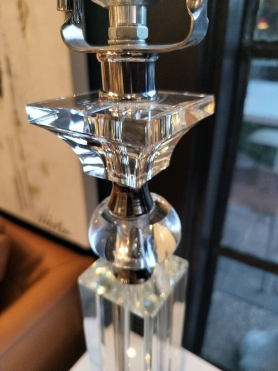 Clear Crystal Table Lamp- Vintage.