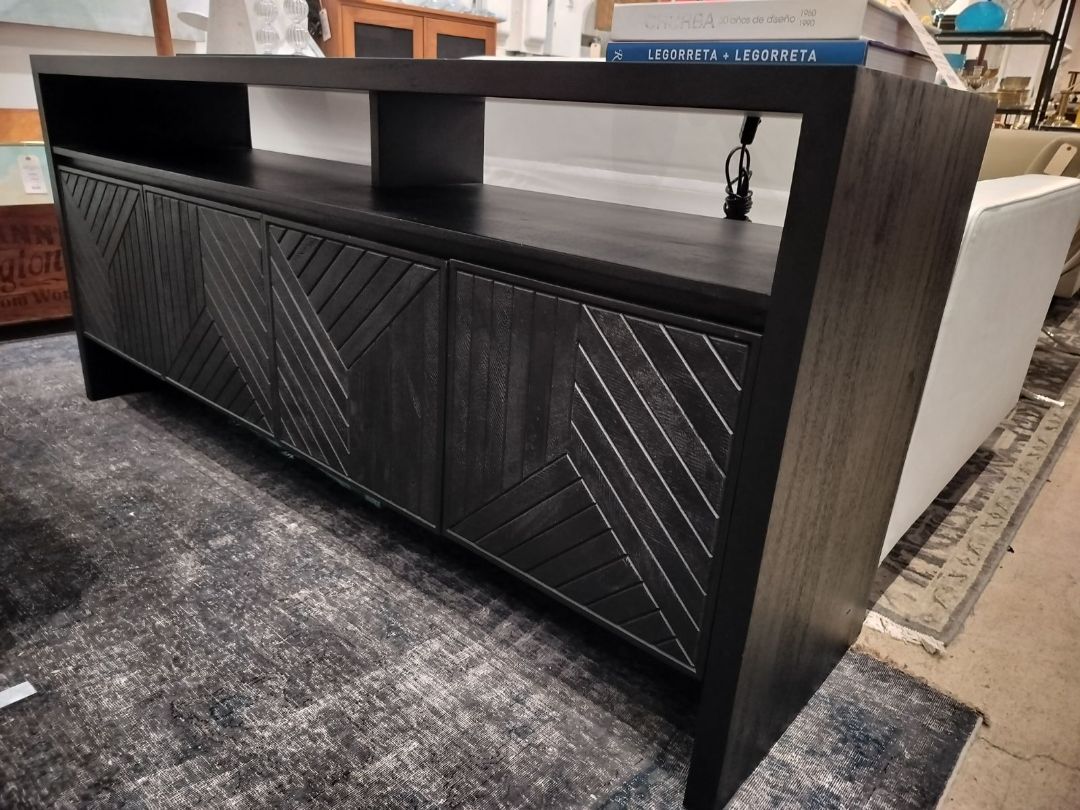 CB2 Dunewood Charcoal Sideboard