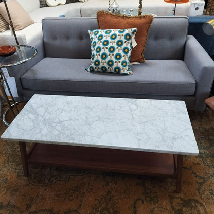 West Elm Reeve Coffee Table with Marble Top