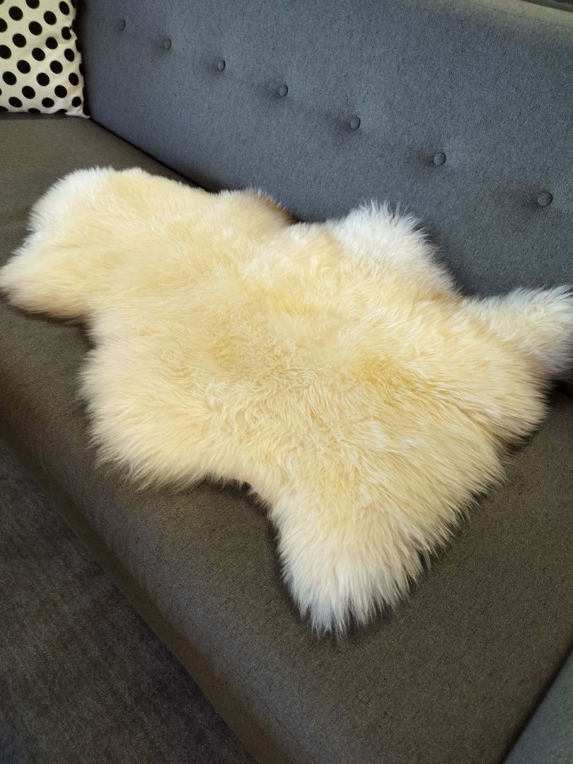 Sheepskin Rug by Room &amp; Board.