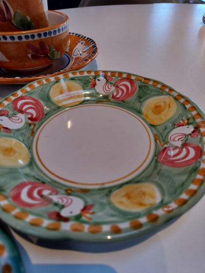 Vietri/Italy Pottery. 6 Salad Plates. 5  Bowls. ($616 reg retail)