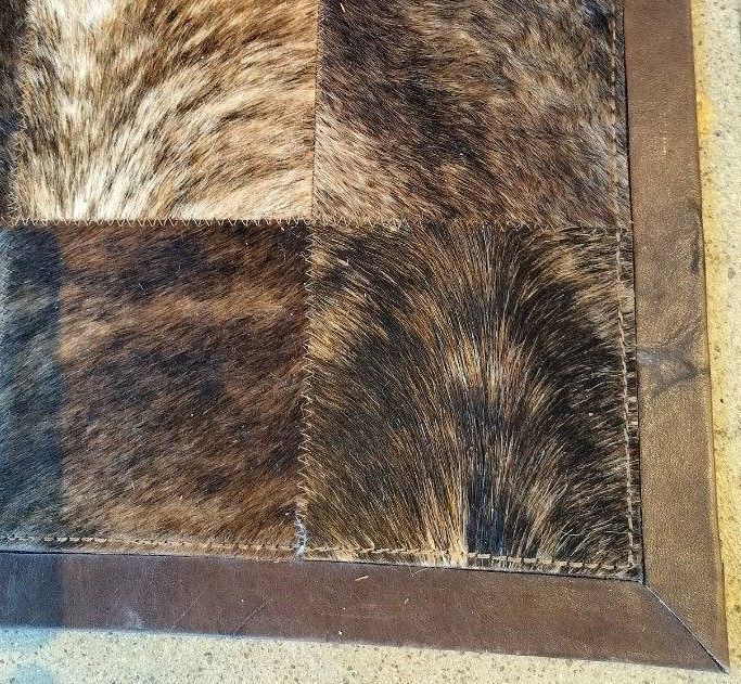 Cowhide Tile Design Rug.