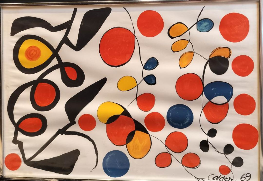 Vintage Original Calder Lithograph. &quot;Spring Carnival&quot;. Signed &amp; Dated.