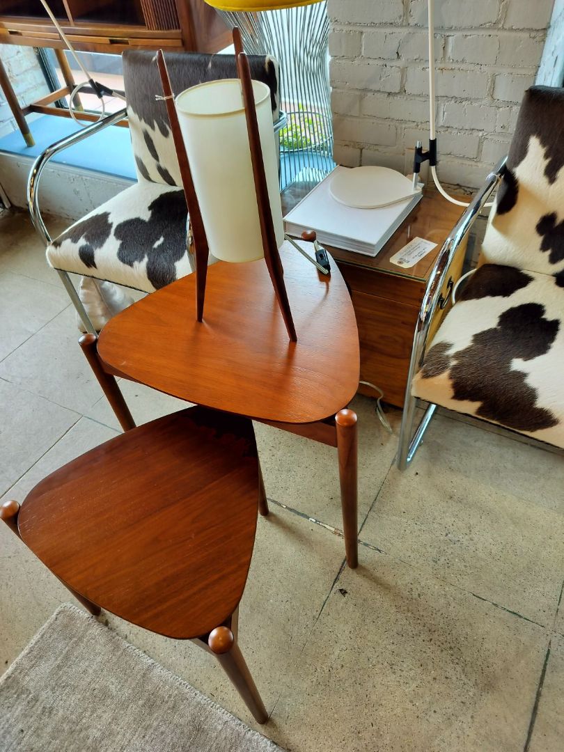 Retro Walnut Tripod Large Table