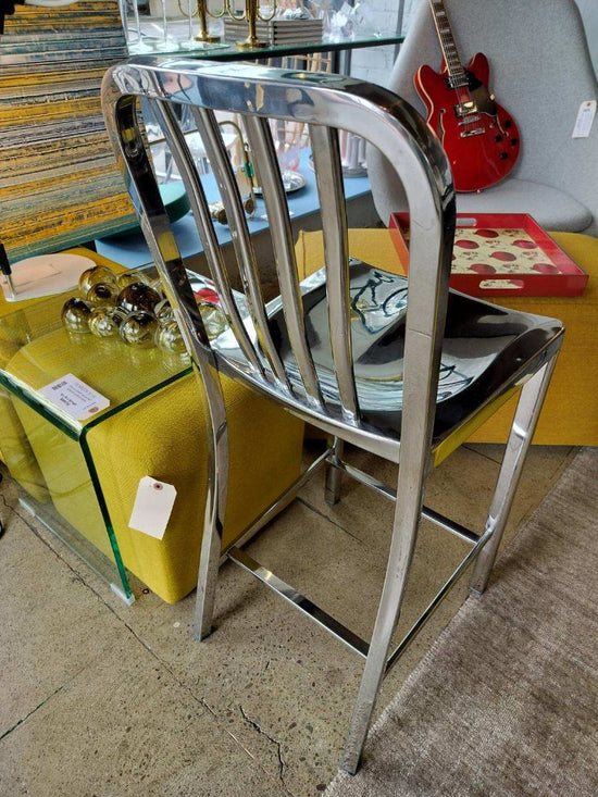 Crate & Barrel Aluminum Delta Counter stools-EACH