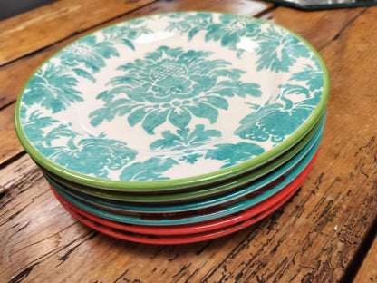 Happy Colorful Plates with Floral Design