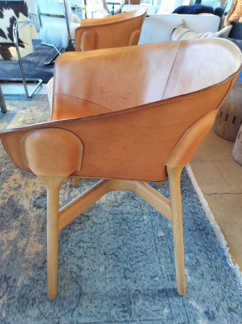 Hem/Discipline Italian Leather Pocket Chair- EACH