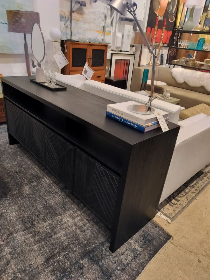 CB2 Dunewood Charcoal Sideboard