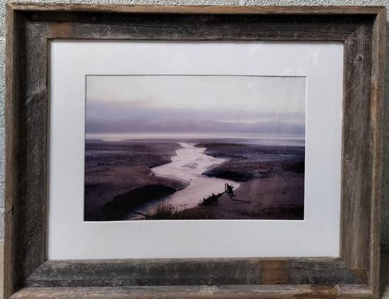 "All Paths Lead to The Sea". Original Photography. Rustic Frame.