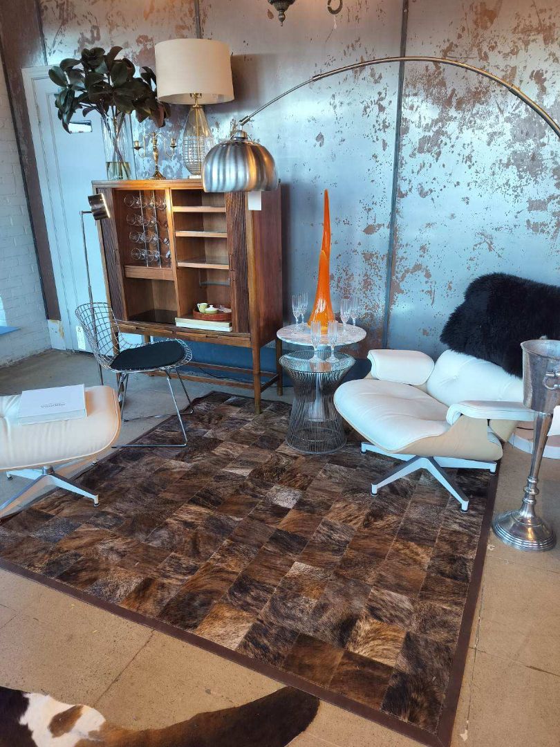 Cowhide Tile Design Rug.