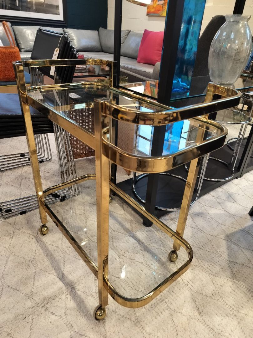 *Vintage Iconic Milo Baughman Bar Cart