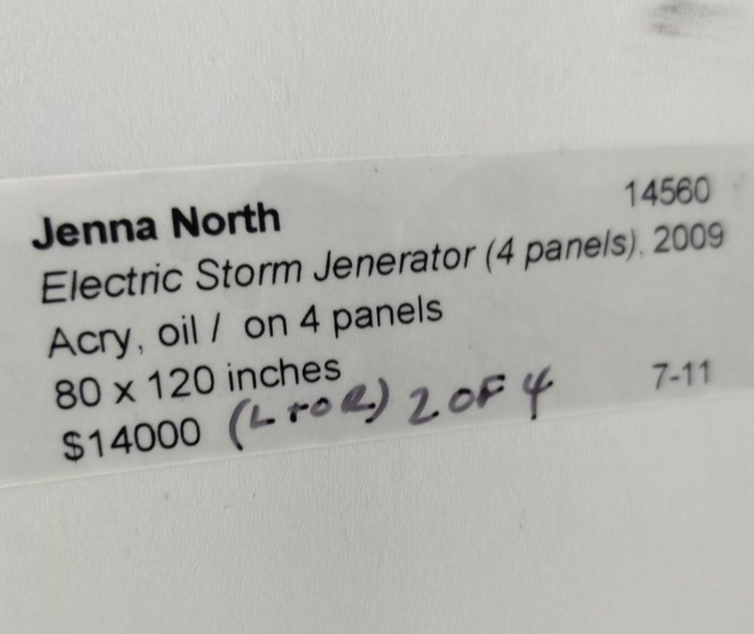 *Original Art &quot;Electric Storm Jenerator&quot; by Jenna North. Acrylic &amp; Oil. 2009. (Reg. $14,000)