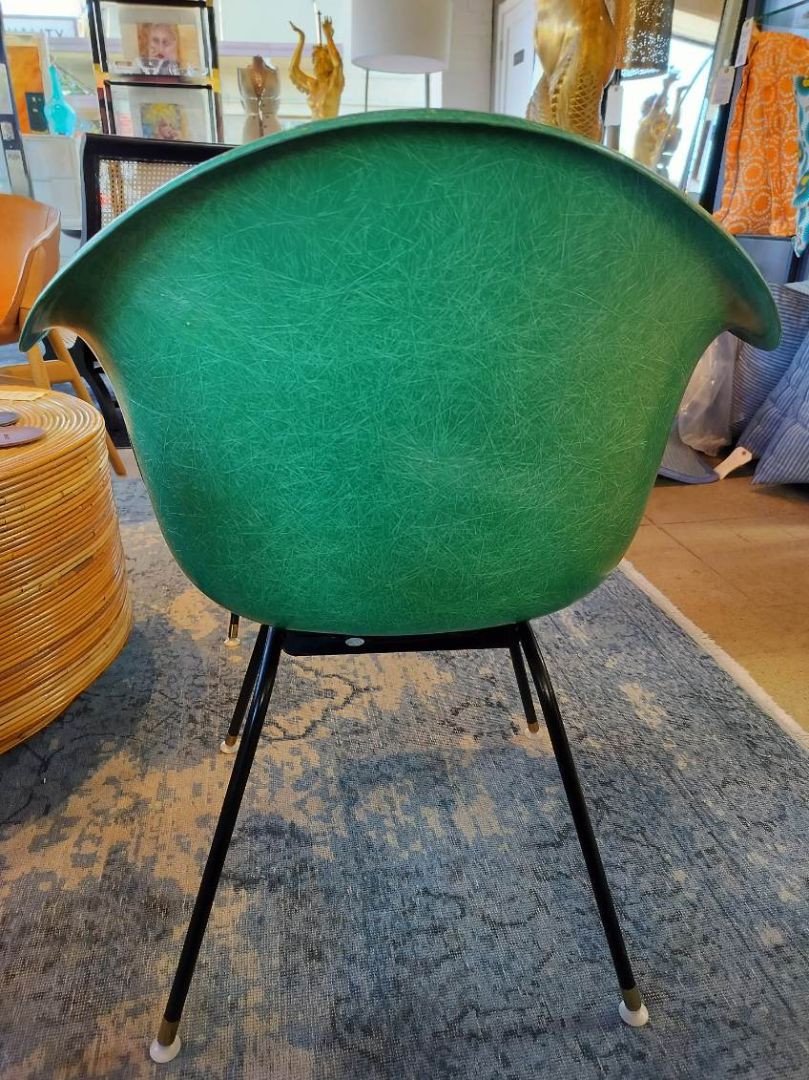 Fiberglass Shell Arm Chair in Green by Cole Steel EACH