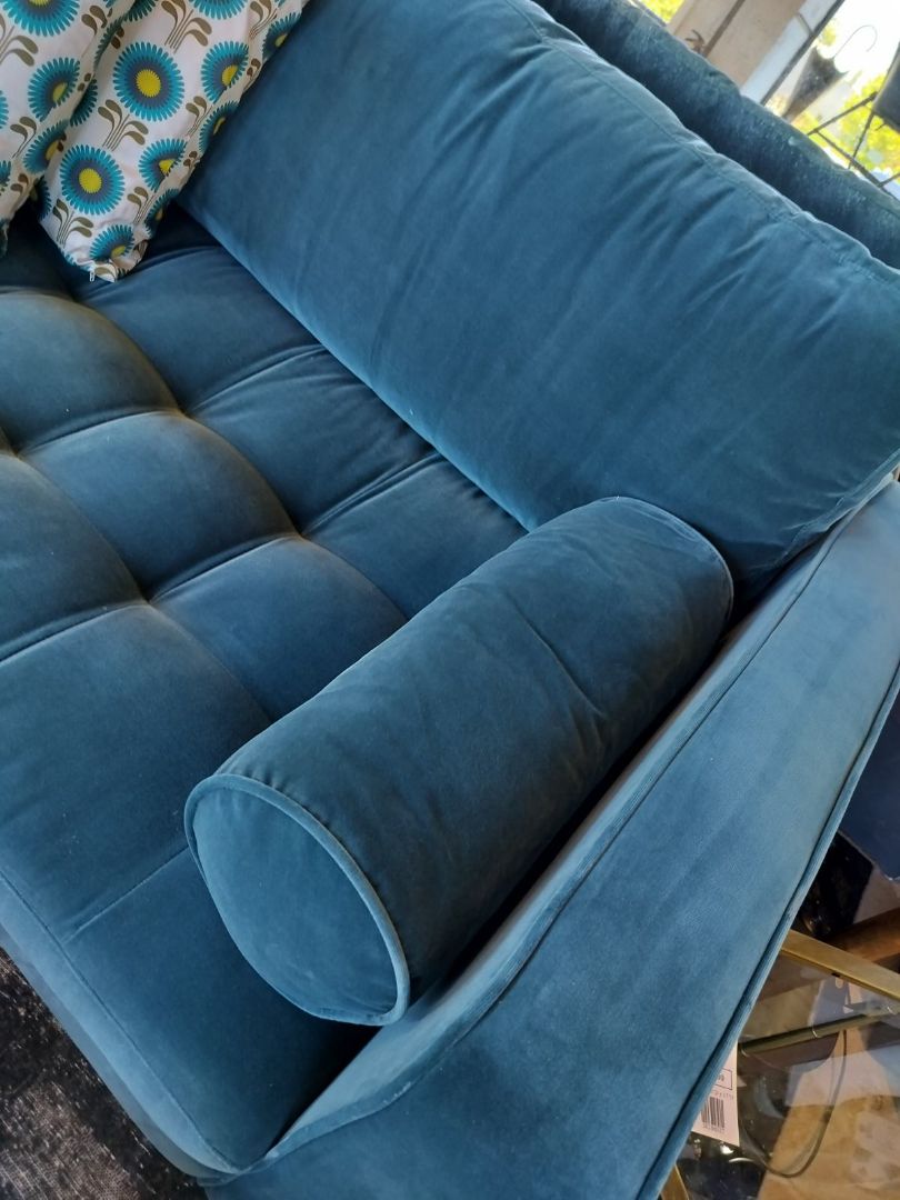 NEW Article Peacock Velvet Sofa