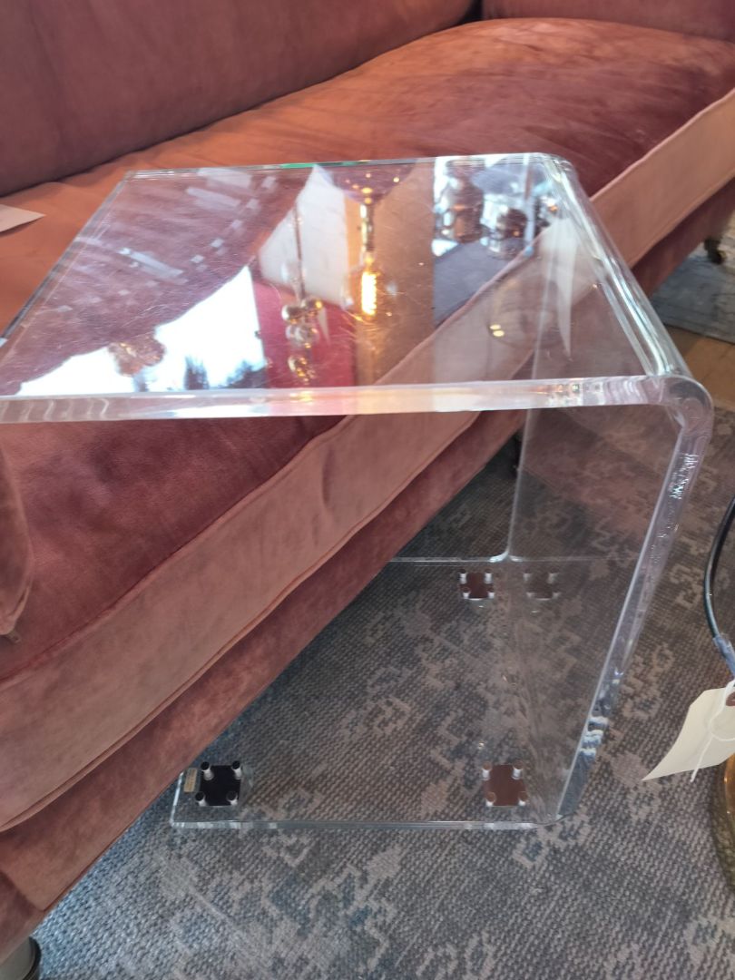 CB2 Peekaboo Acrylic C Table