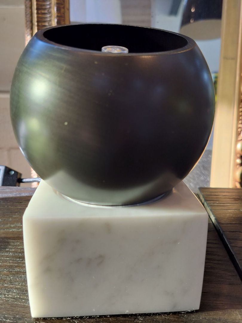 Spot Light. Cube Marble Base. Italian.