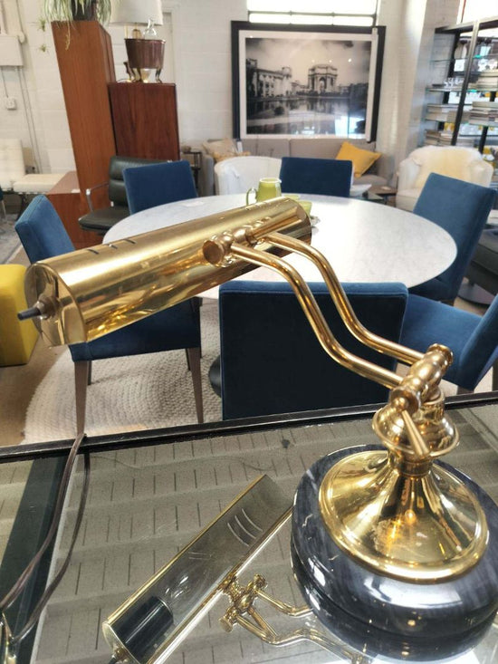 Brass Desk / Table Lamp. Pharmacy Style.