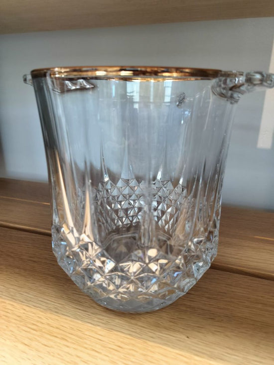 Vintage French Crystal Champagne Bucket