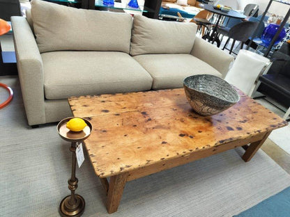 *Antique 19th Century Pine Coffee Table with Drawer