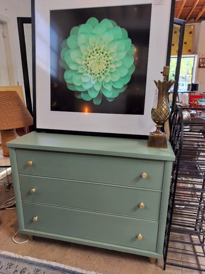 Vintage Sage Green 3 Drawer Dresser.