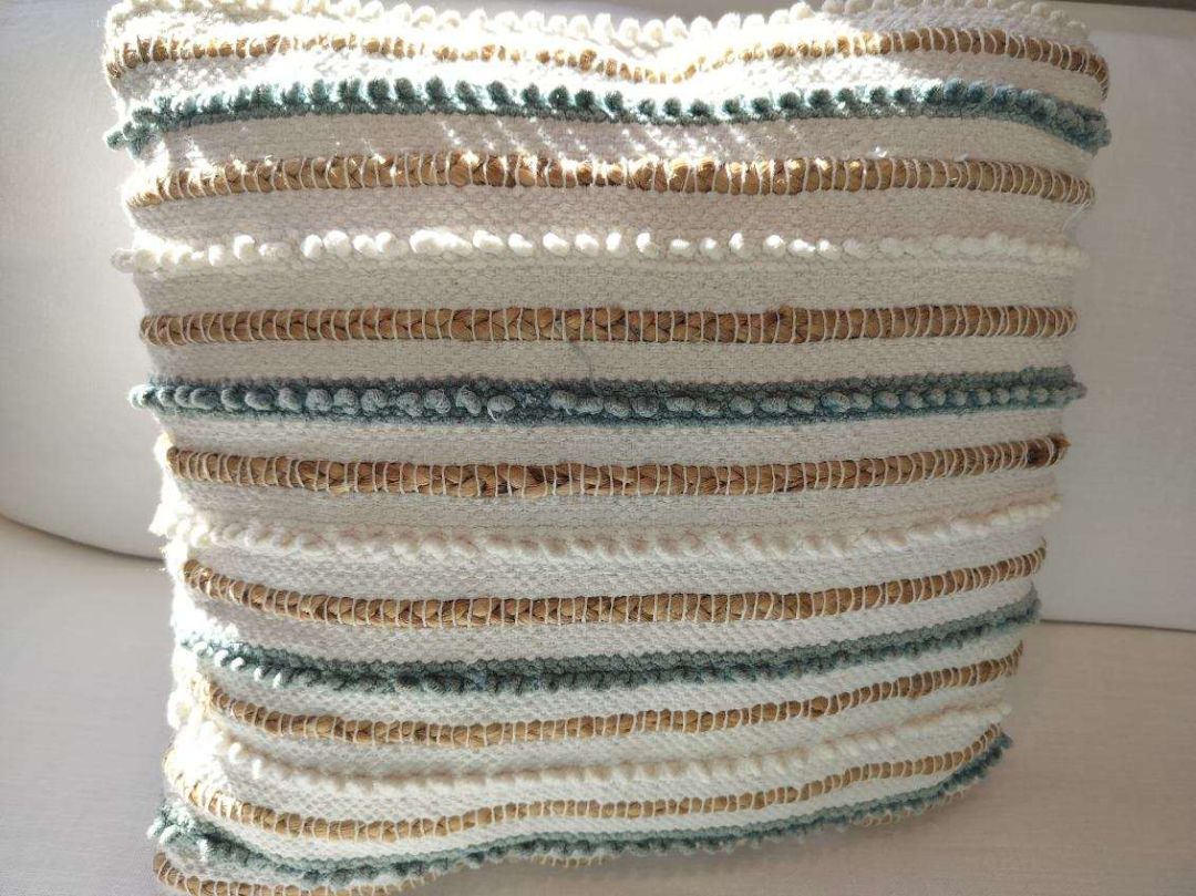 Hand Woven Textured Pillow  EACH