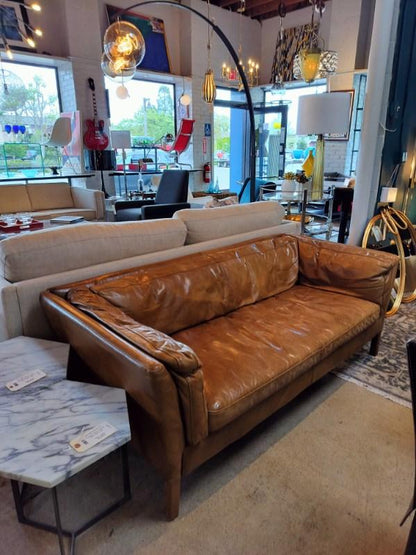 Timothy Oulton for RH Sorensen Leather Sofa (Reg. $4345).