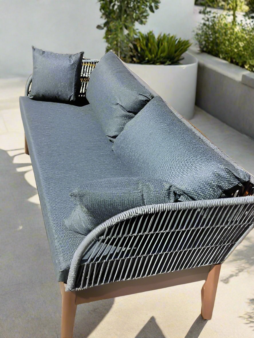 Article Outdoor Charcoal Gray Sofa
