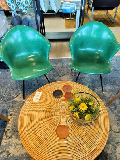 Fiberglass Shell Arm Chair in Green by Cole Steel EACH