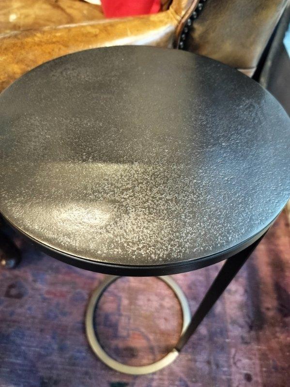 Pottery Barn Round Martini Table- Hammered Metal