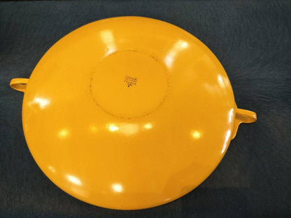 Dansk Vintage Paella Pan in Yellow Enamel