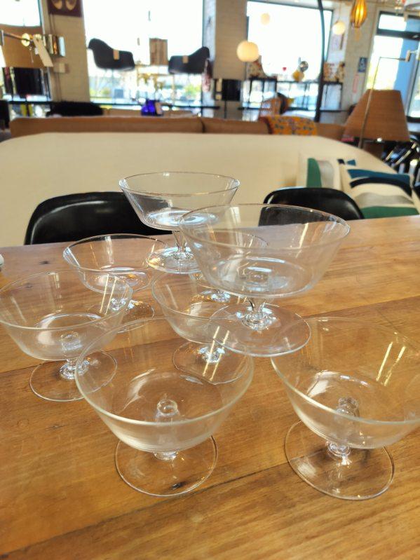 Vintage Hand Blown Italian Crystal Dessert Glasses