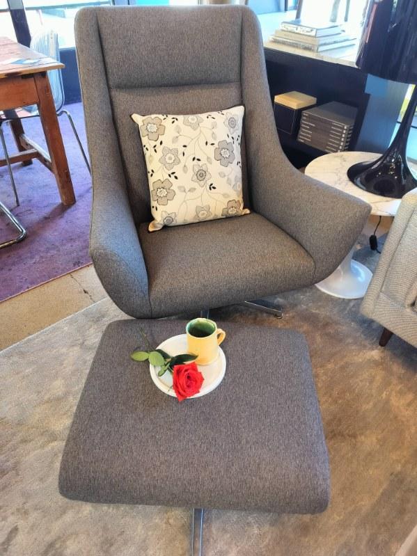 Swivel Chair with Ottoman by Room &amp; Board (Est. Retail $2298)