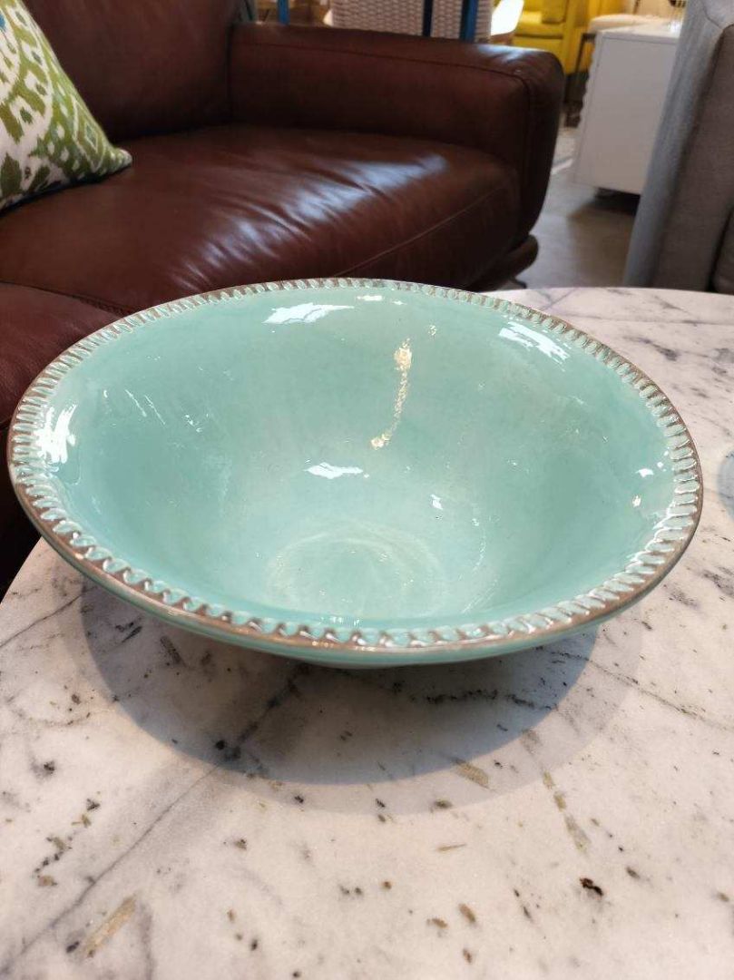 Baby Blue Italian Ceramic Bowl