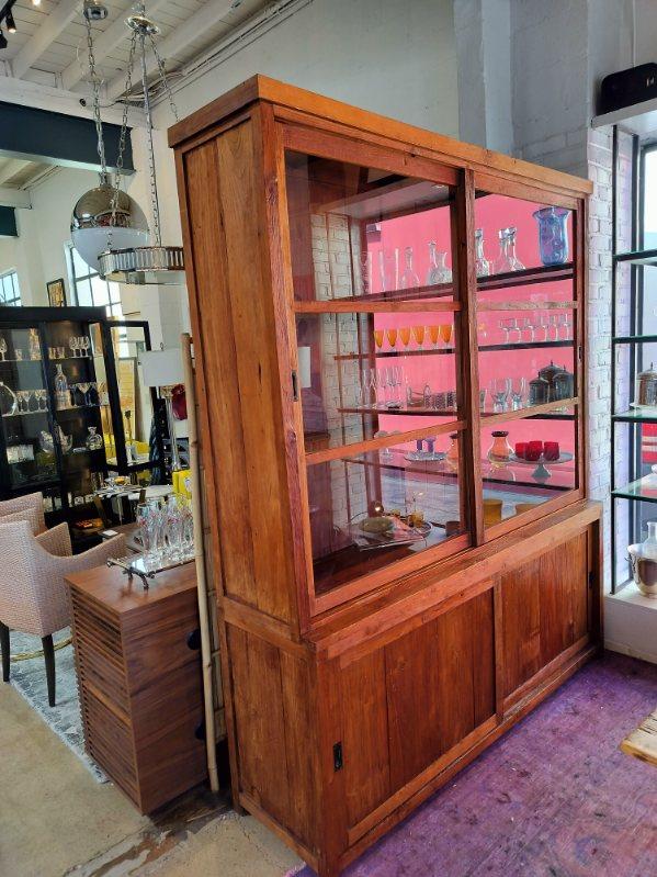 Vintage Wooden Duck Teak Large Cabinet