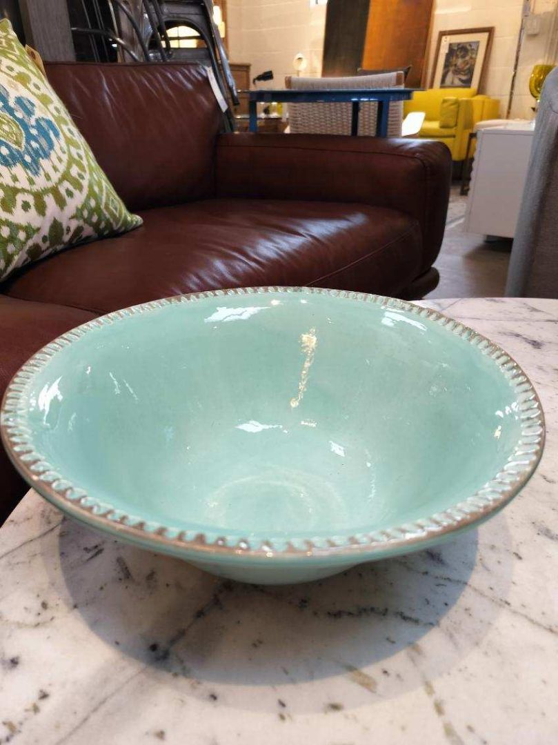 Baby Blue Italian Ceramic Bowl