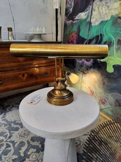 Antiqued Brass Adjustable Desk/ Piano Lamp