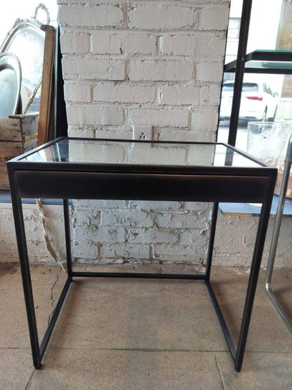 RH Gramercy Side Table w Drawer.