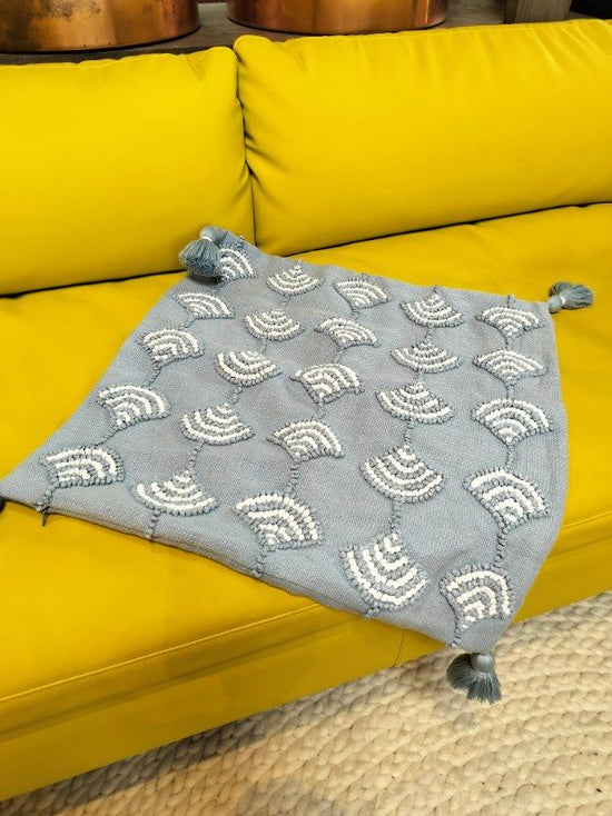 Decorative Pillow Cover. Serena & Lily. Staging Item.  New. Linen/ Cotton/ Raffia