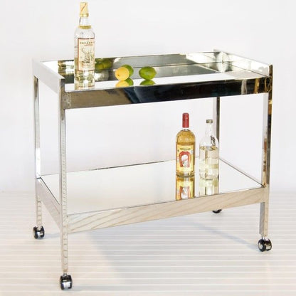 Vintage Gumps Mirrored Bar Cart