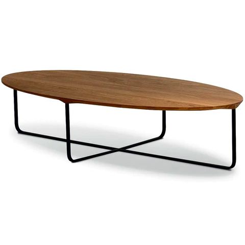 *Montis Flint 140 Oval Coffee Table. Walnut.