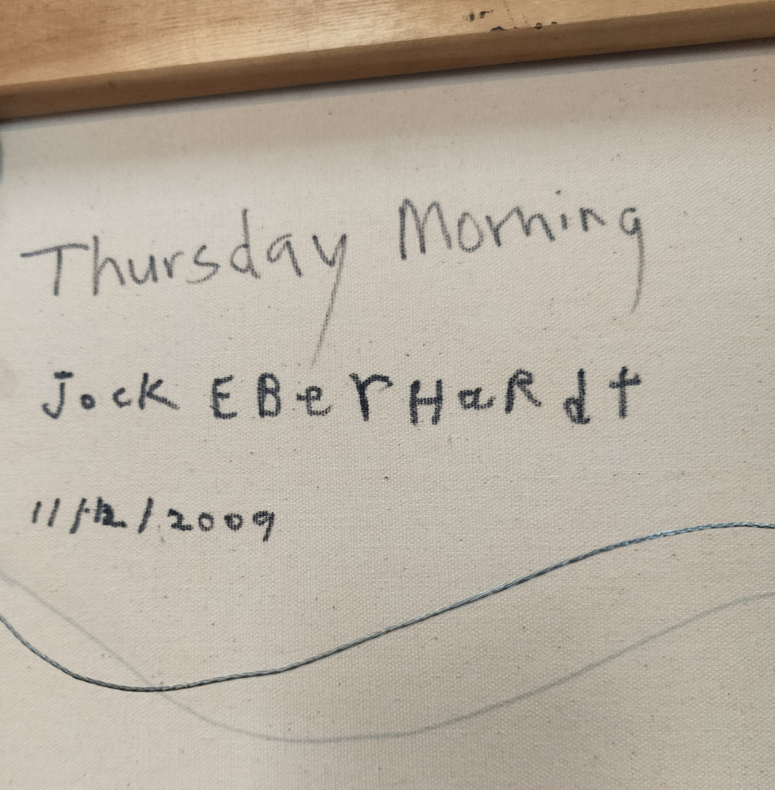 &quot;Thursday Morning&quot; by Jock Eberhardt, Dated 11.12.2009