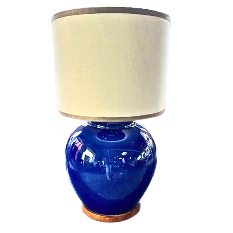 Vintage Ralph Lauren Lamp in Yves Klein Blue