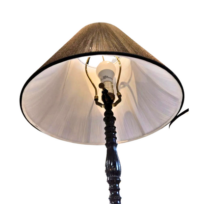 Vintage French Table Lamp in Black