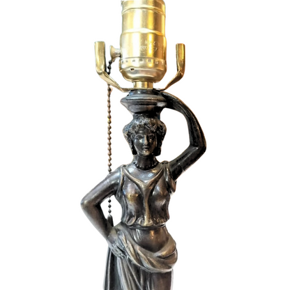 Vintage Table Lamp Antiqued Bronze