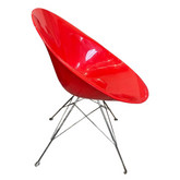 Vintage Kartell "Eros" Chair by Phillippe Starck, Red